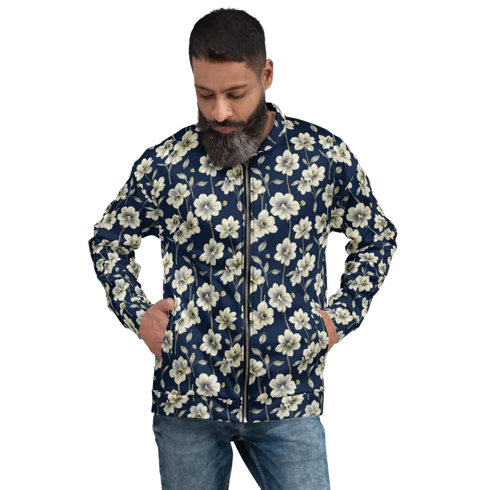 Ivory Nocturne on Bomber Jacket — Front