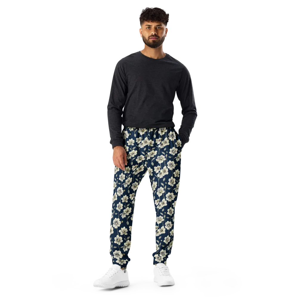 Ivory Nocturne on Men's Joggers — Front