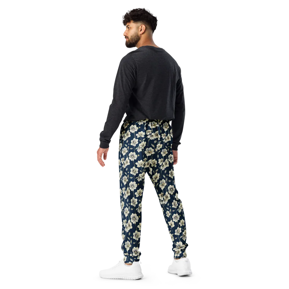 Ivory Nocturne on Men's Joggers — Back
