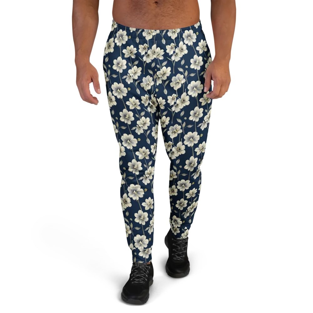 Ivory Nocturne on Men's Joggers — Front