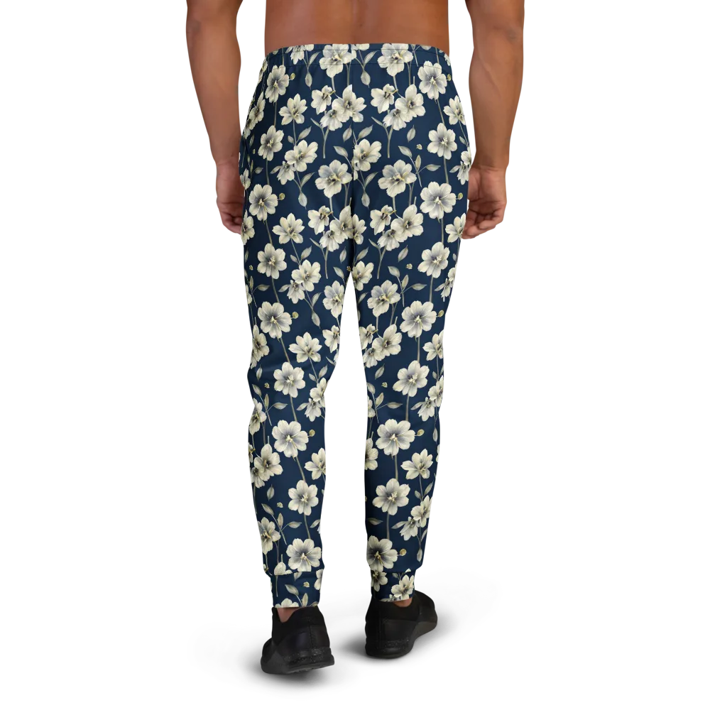 Ivory Nocturne on Men's Joggers — Back