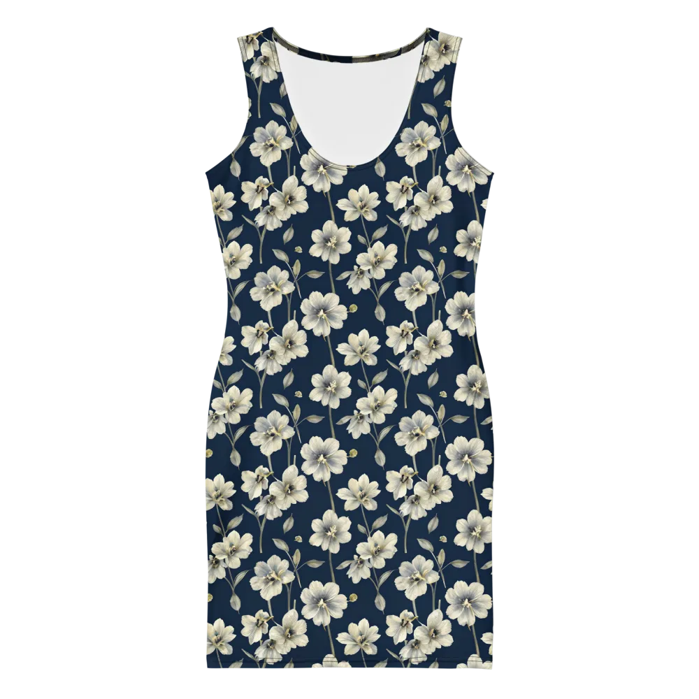 Ivory Nocturne on Bodycon Dress — Front