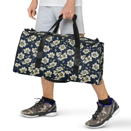 Ivory Nocturne on a Duffle Bag