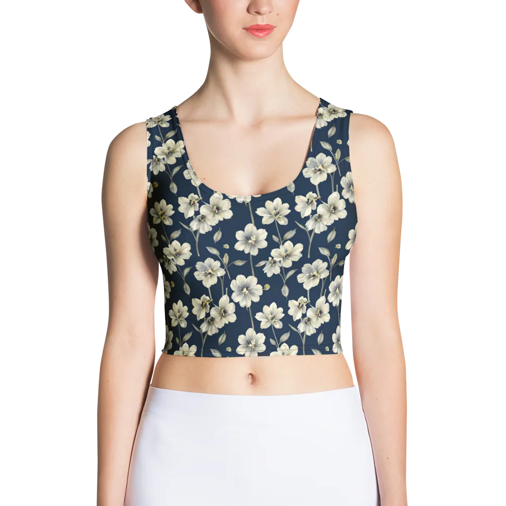 Ivory Nocturne on Crop Top — Front
