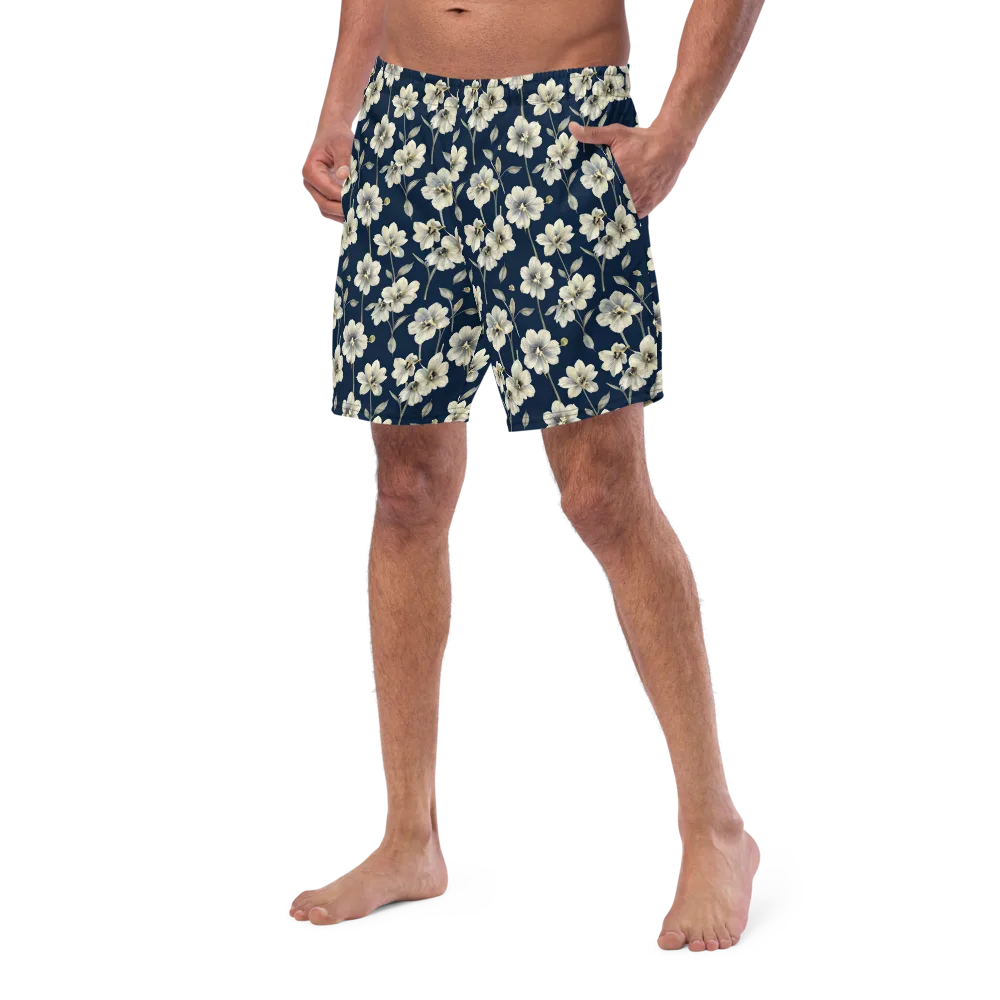 Ivory Nocturne on Swim Trunks — Left Front