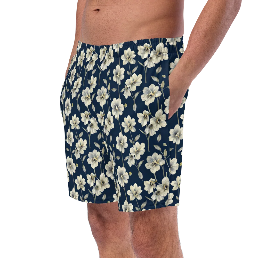 Ivory Nocturne on Swim Trunks — Left Front