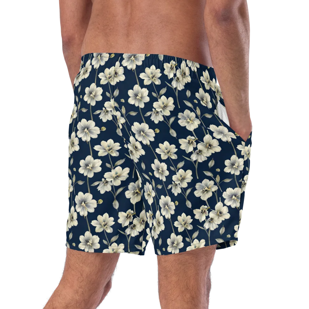 Ivory Nocturne on Swim Trunks — Right Back