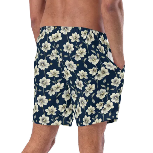 Ivory Nocturne on a Swim Trunks