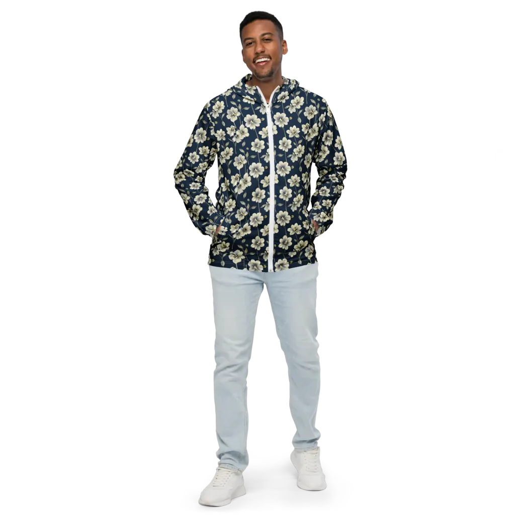 Ivory Nocturne on Men's Windbreaker — Front