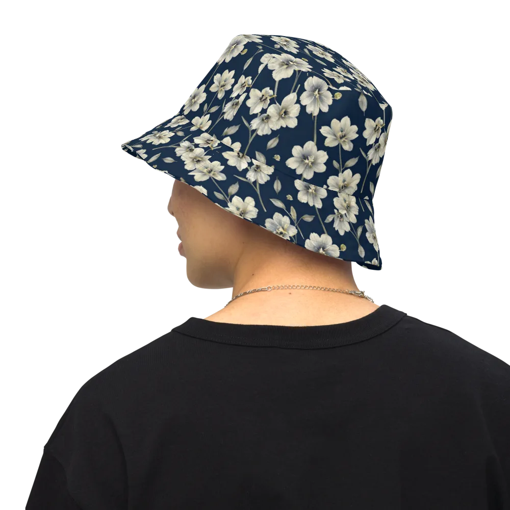 Ivory Nocturne on Reversible Bucket Hat — Back Inside