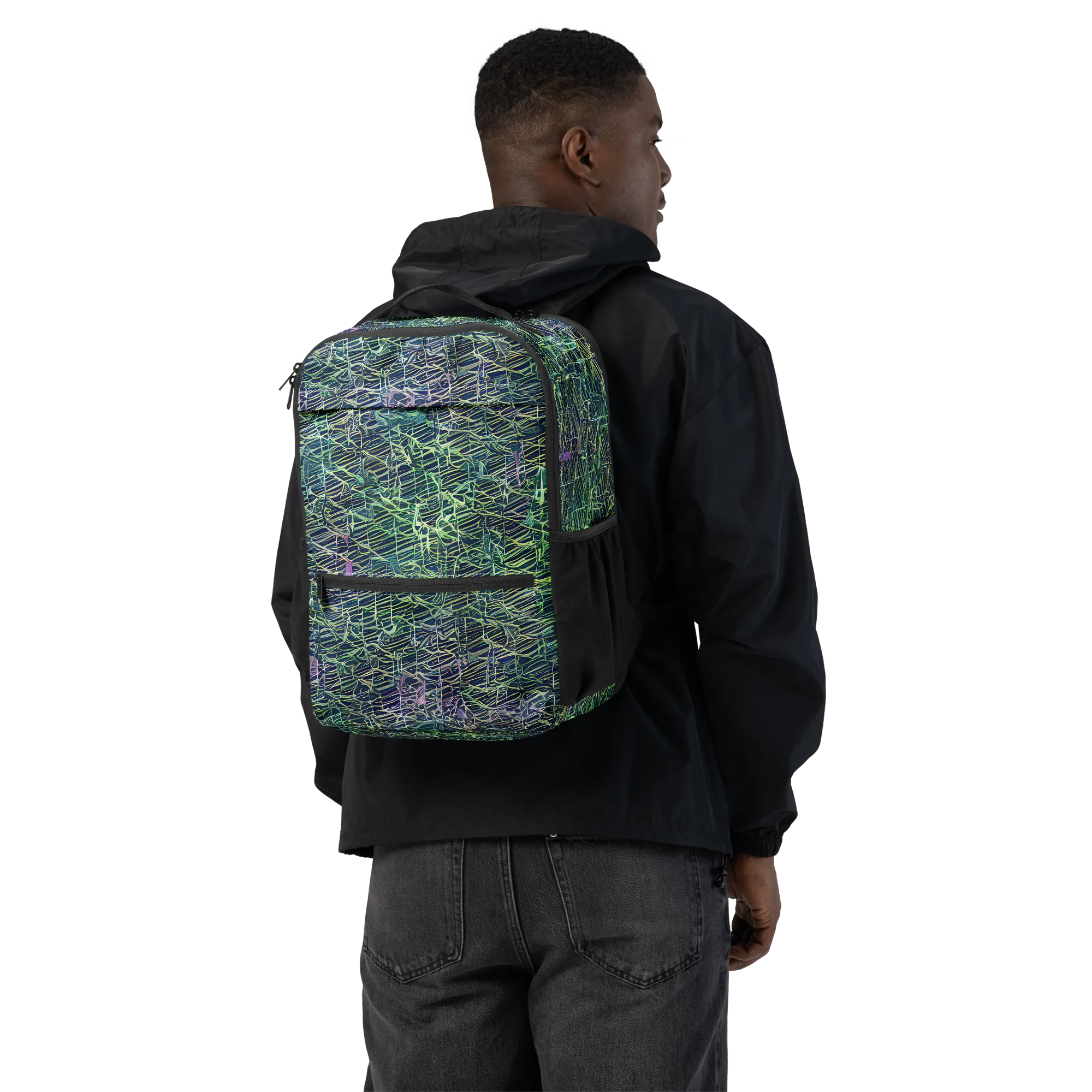 Abyssal Lines on Utility Backpack — Back