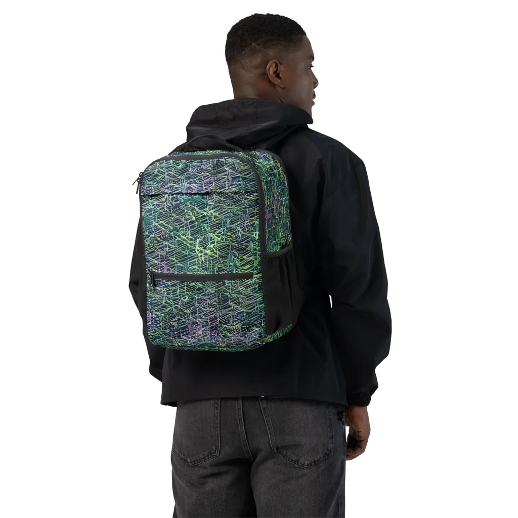 Abyssal Lines on Utility Backpack — Back