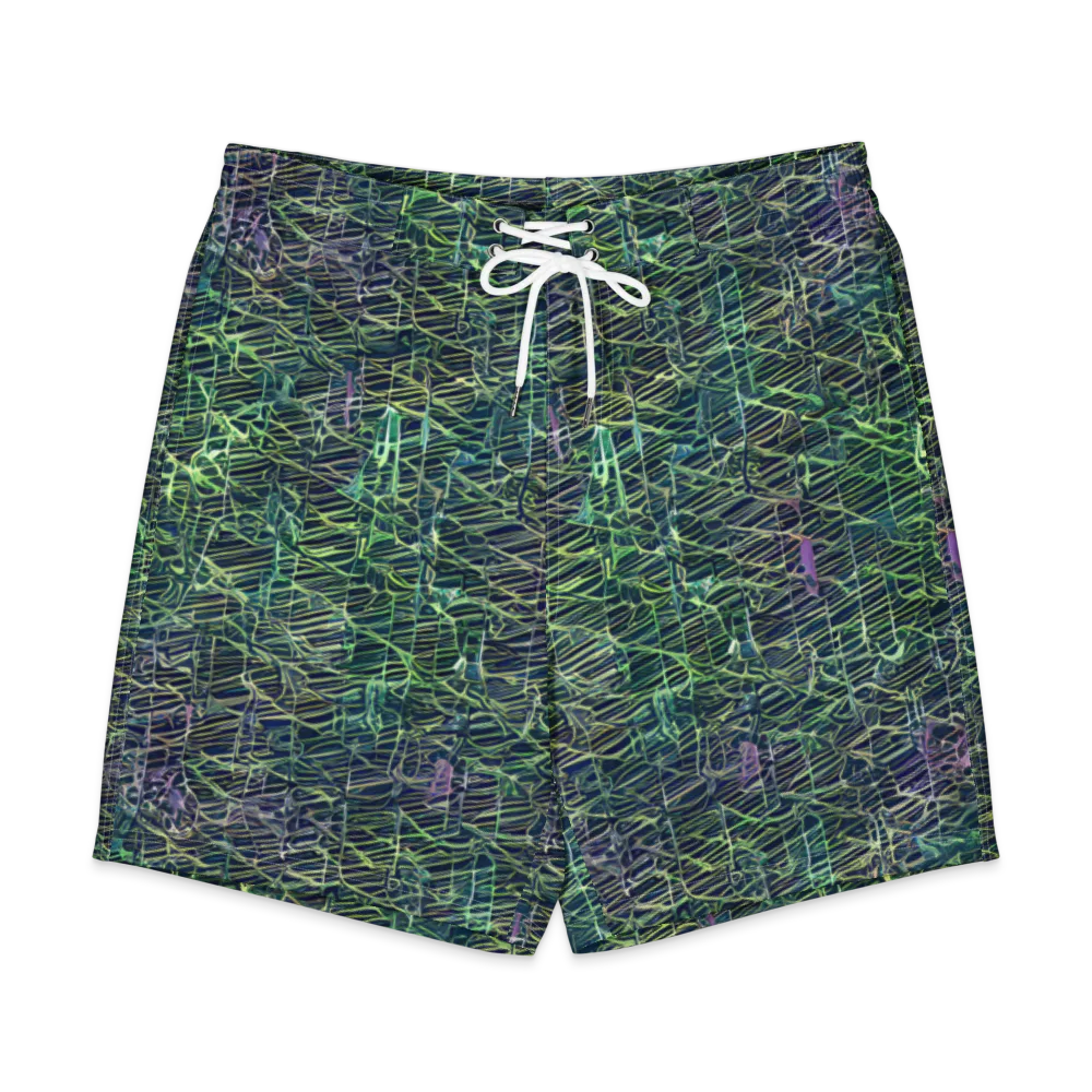 Abyssal Lines on Men's Board Shorts — Front