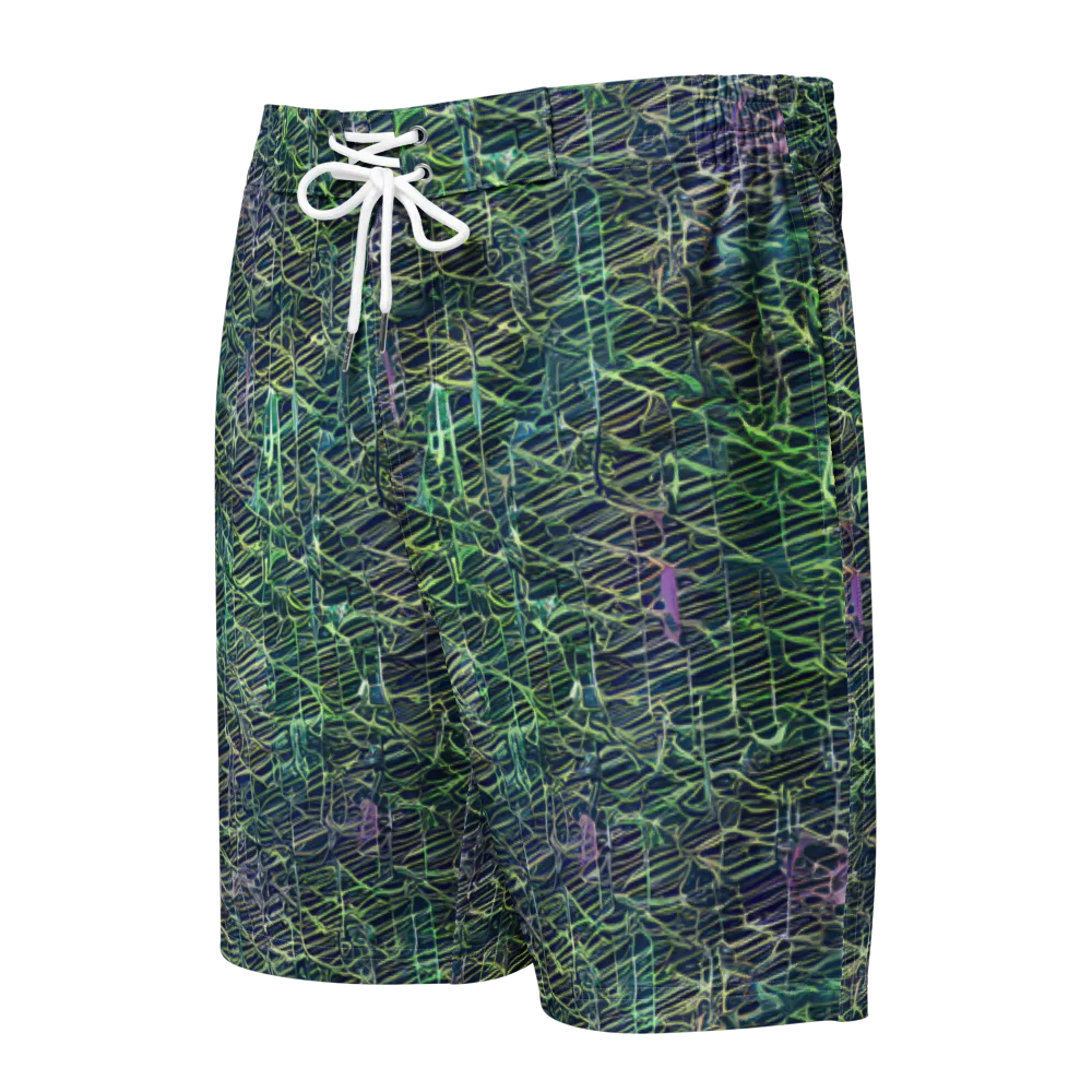 Abyssal Lines on Men's Board Shorts — Front