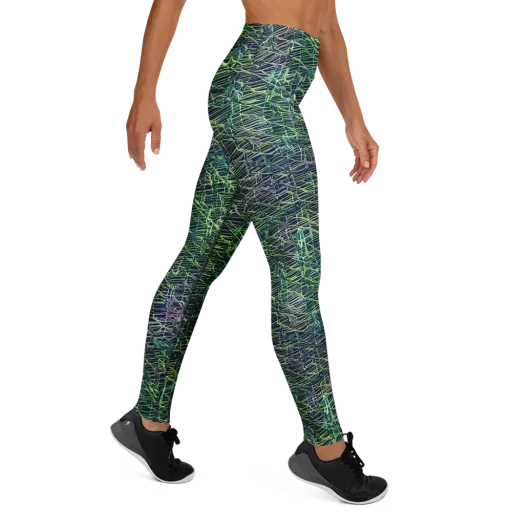 Abyssal Lines on a Yoga Leggings