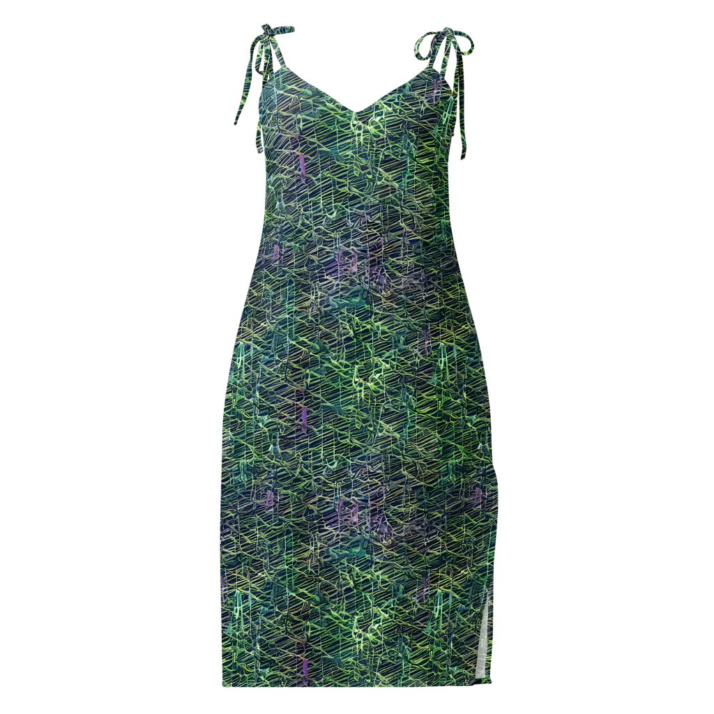 Abyssal Lines on Slip Dress — Front