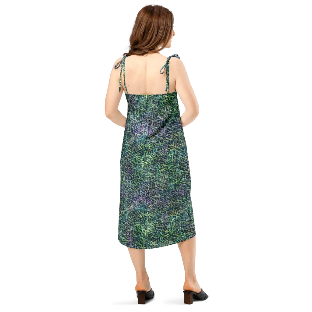 Abyssal Lines on Slip Dress — Back