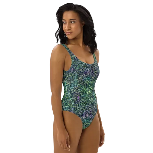 Abyssal Lines on a One-Piece Swimsuit