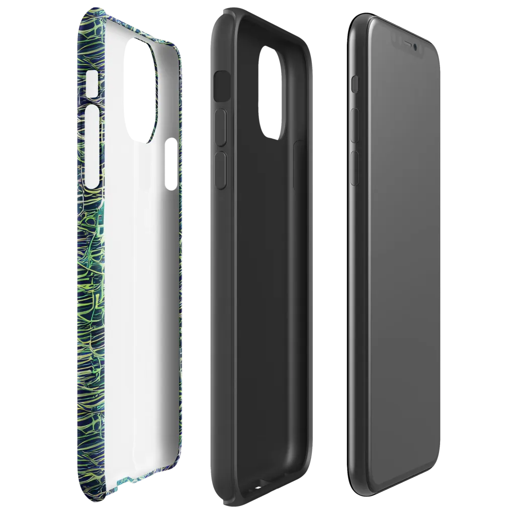 Abyssal Lines on Tough Case for iPhone® — Right