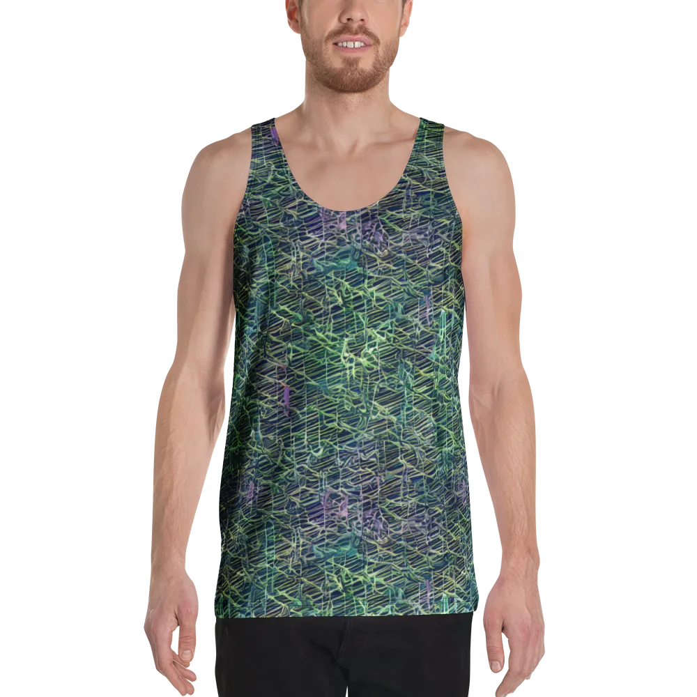 Abyssal Lines on Men's Tank Top — Front