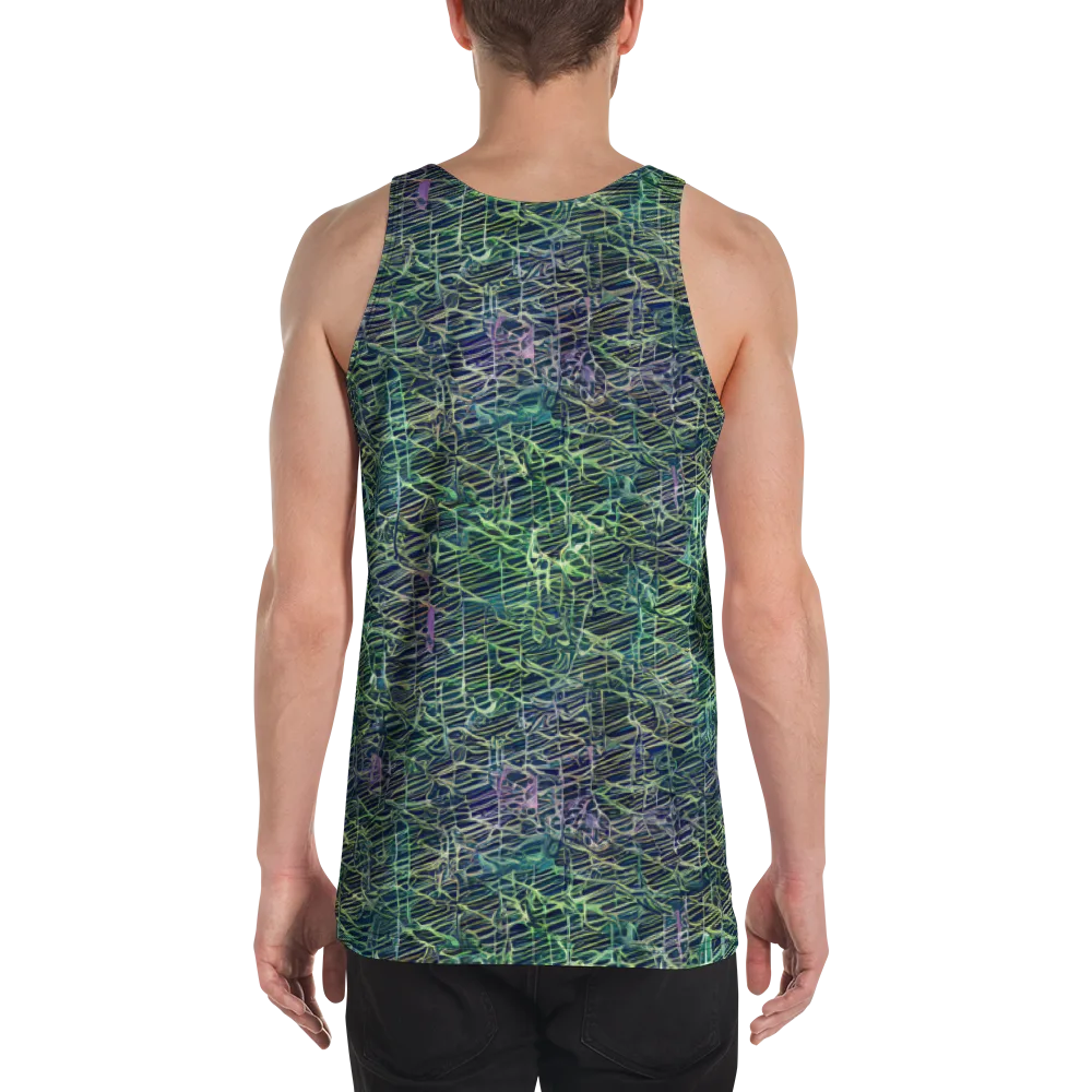 Abyssal Lines on Men's Tank Top — Back