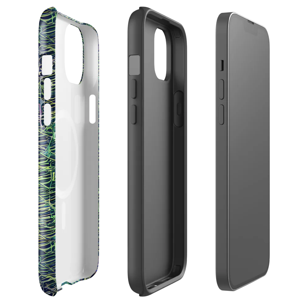 Abyssal Lines on MagSafe Tough Case for iPhone® — Front