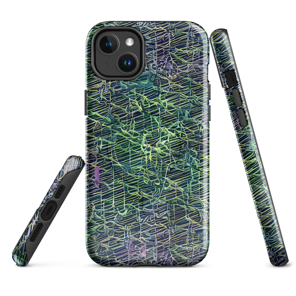 Abyssal Lines on MagSafe Tough Case for iPhone® — Front