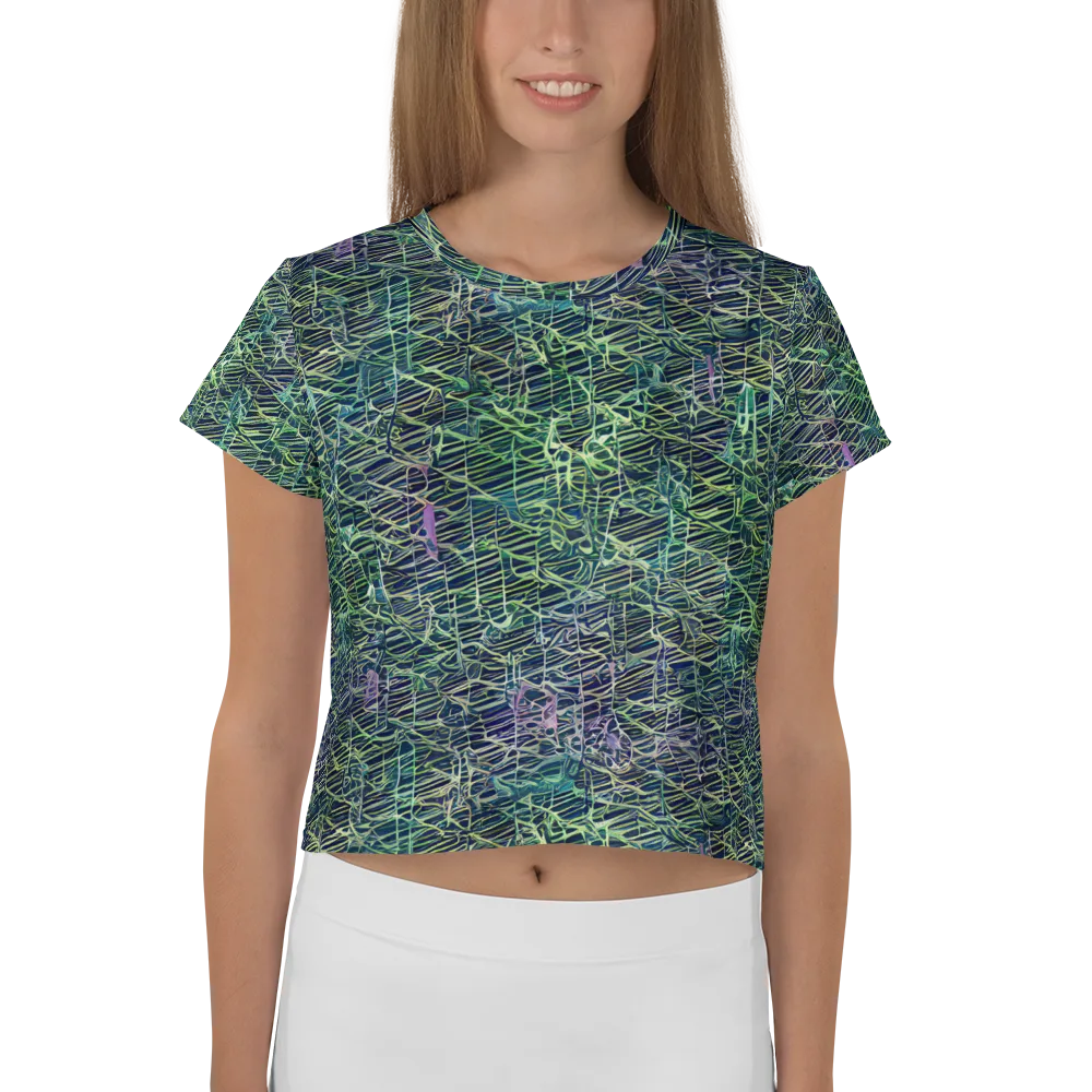 Abyssal Lines on Crop Tee — Front
