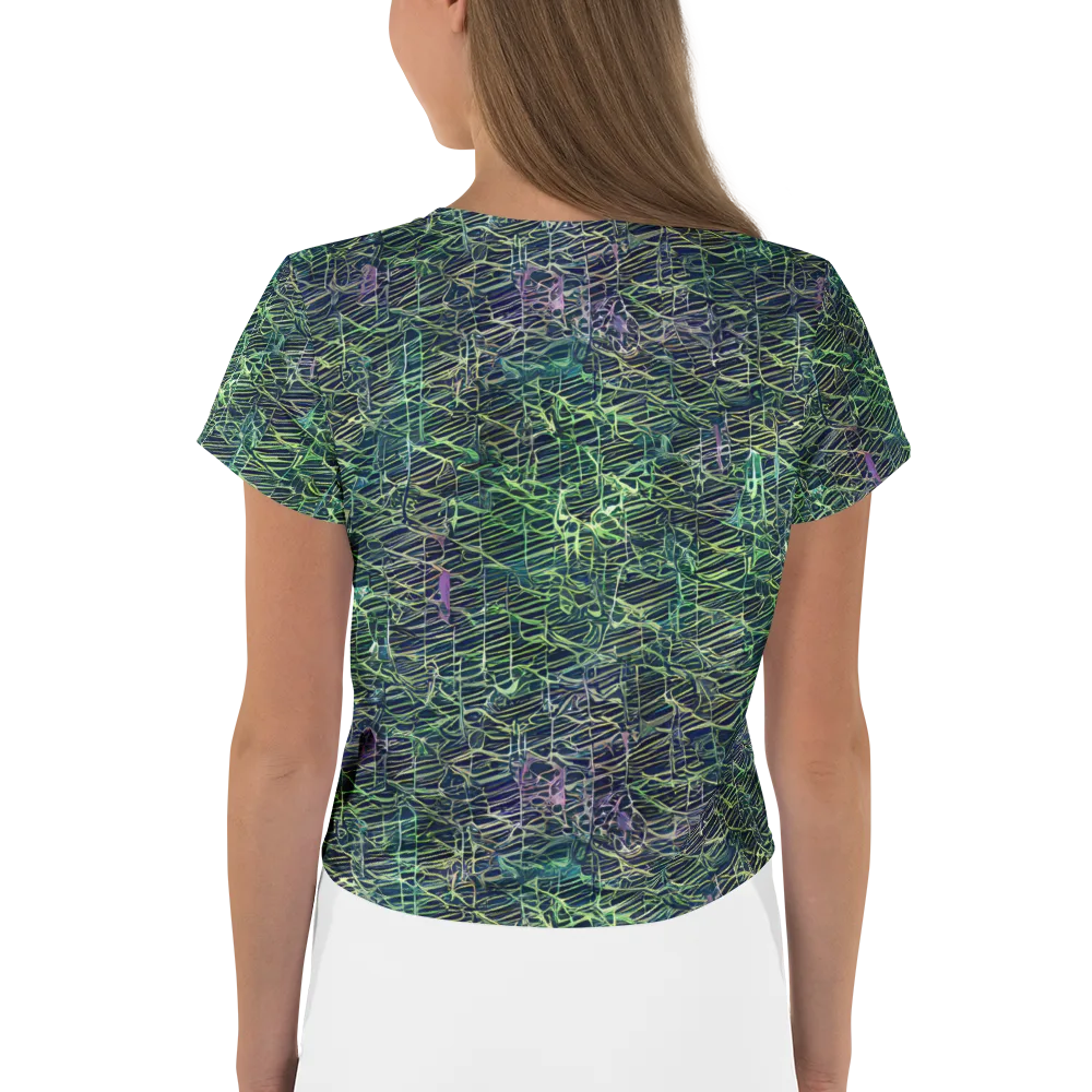 Abyssal Lines on Crop Tee — Back