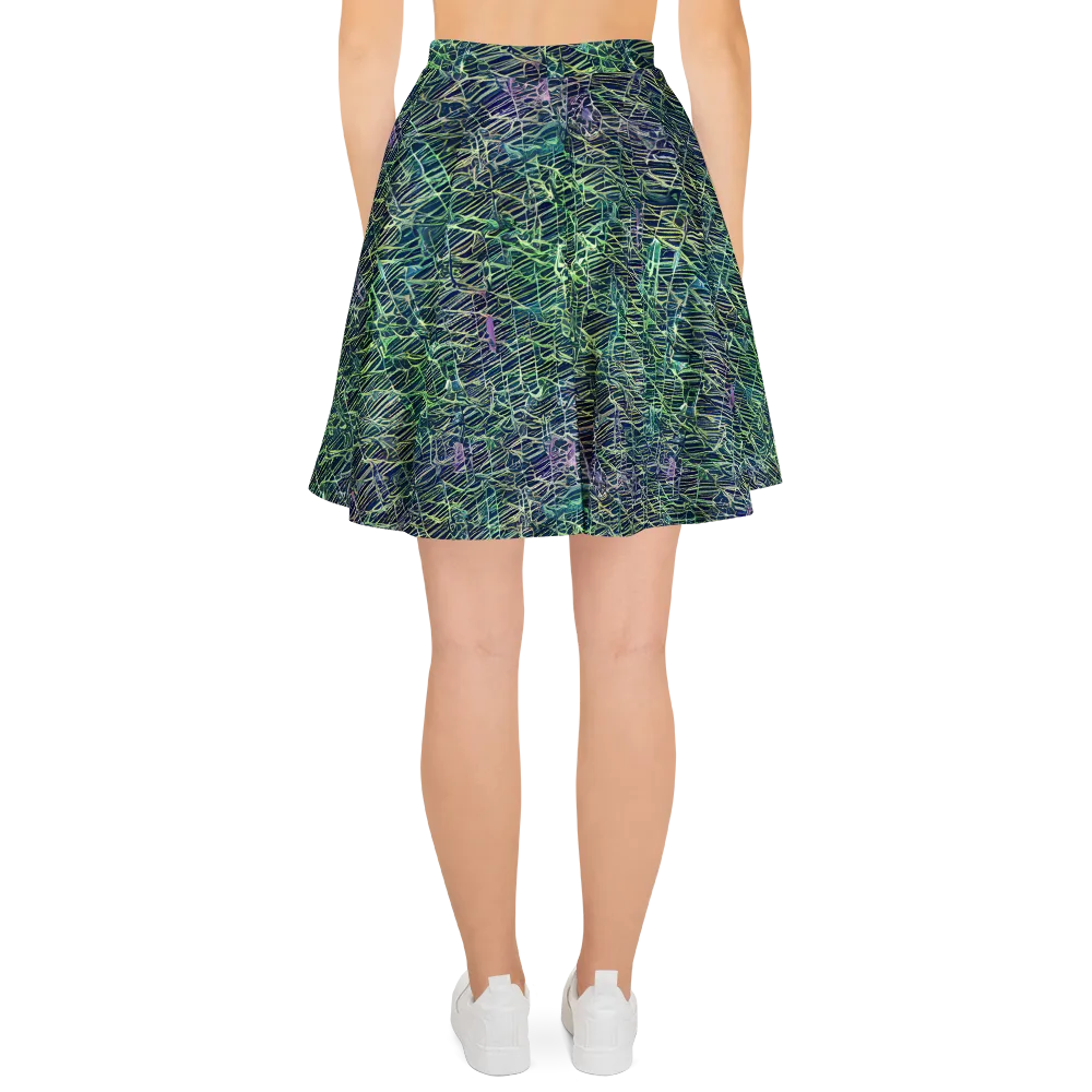 Abyssal Lines on Skater Skirt — Back