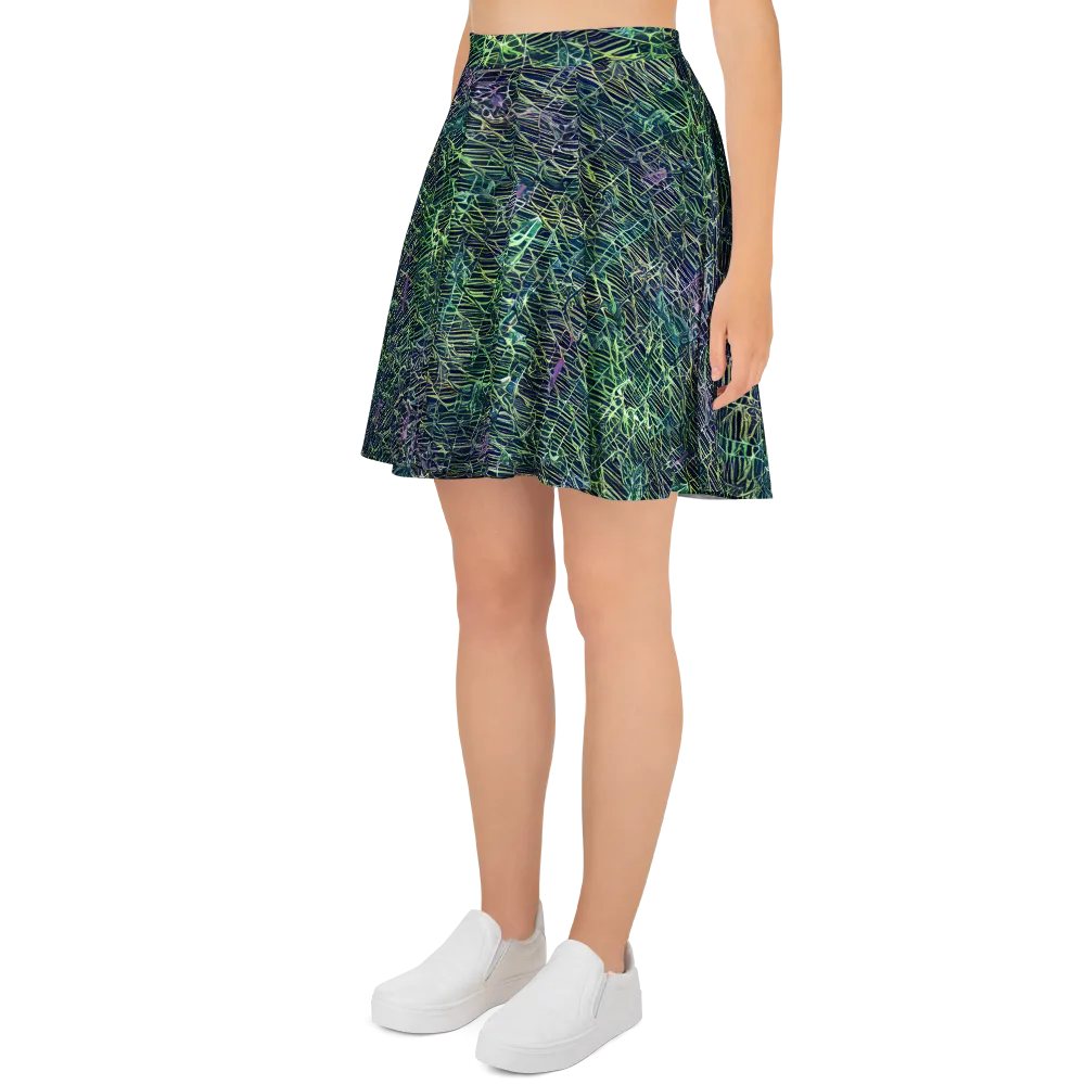 Abyssal Lines on Skater Skirt — Left