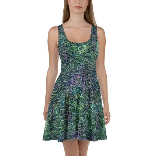 Abyssal Lines on a Skater Dress