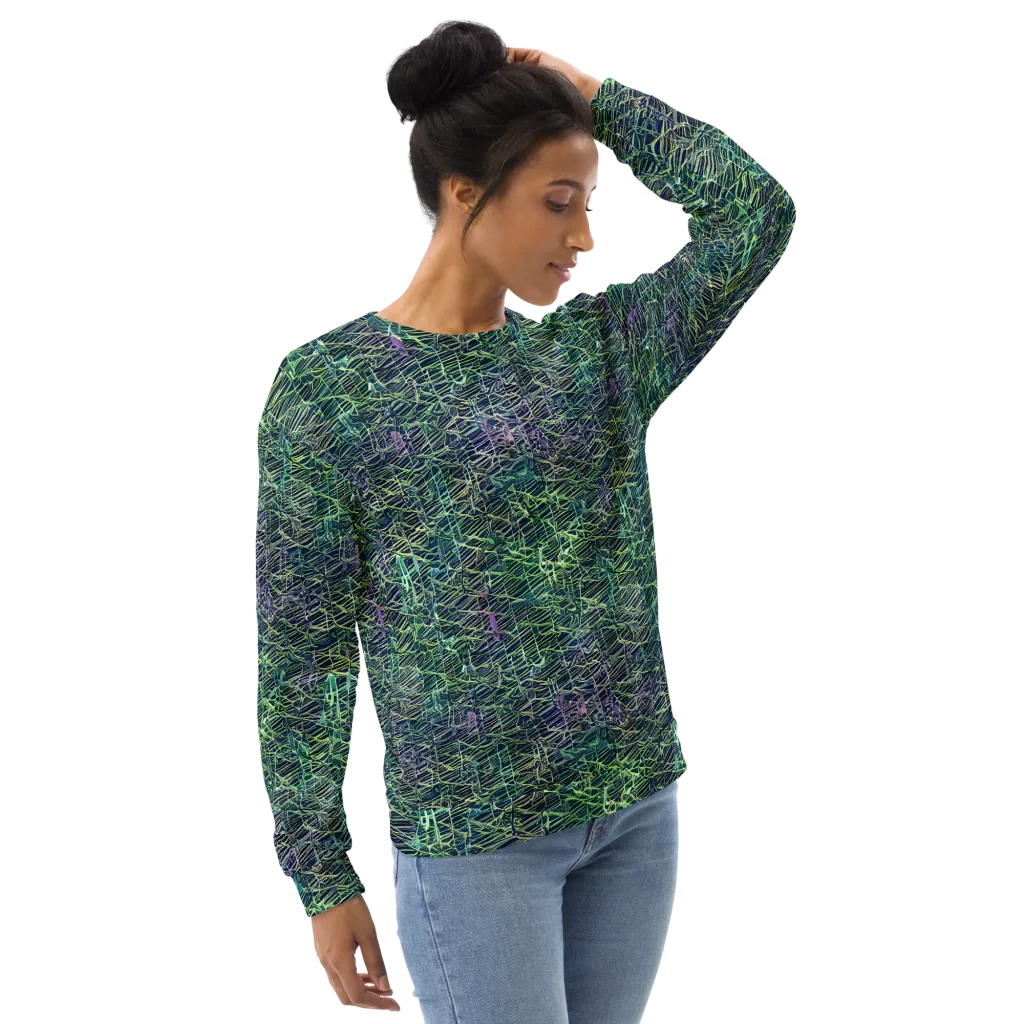 Abyssal Lines on Sweatshirt — Right Front