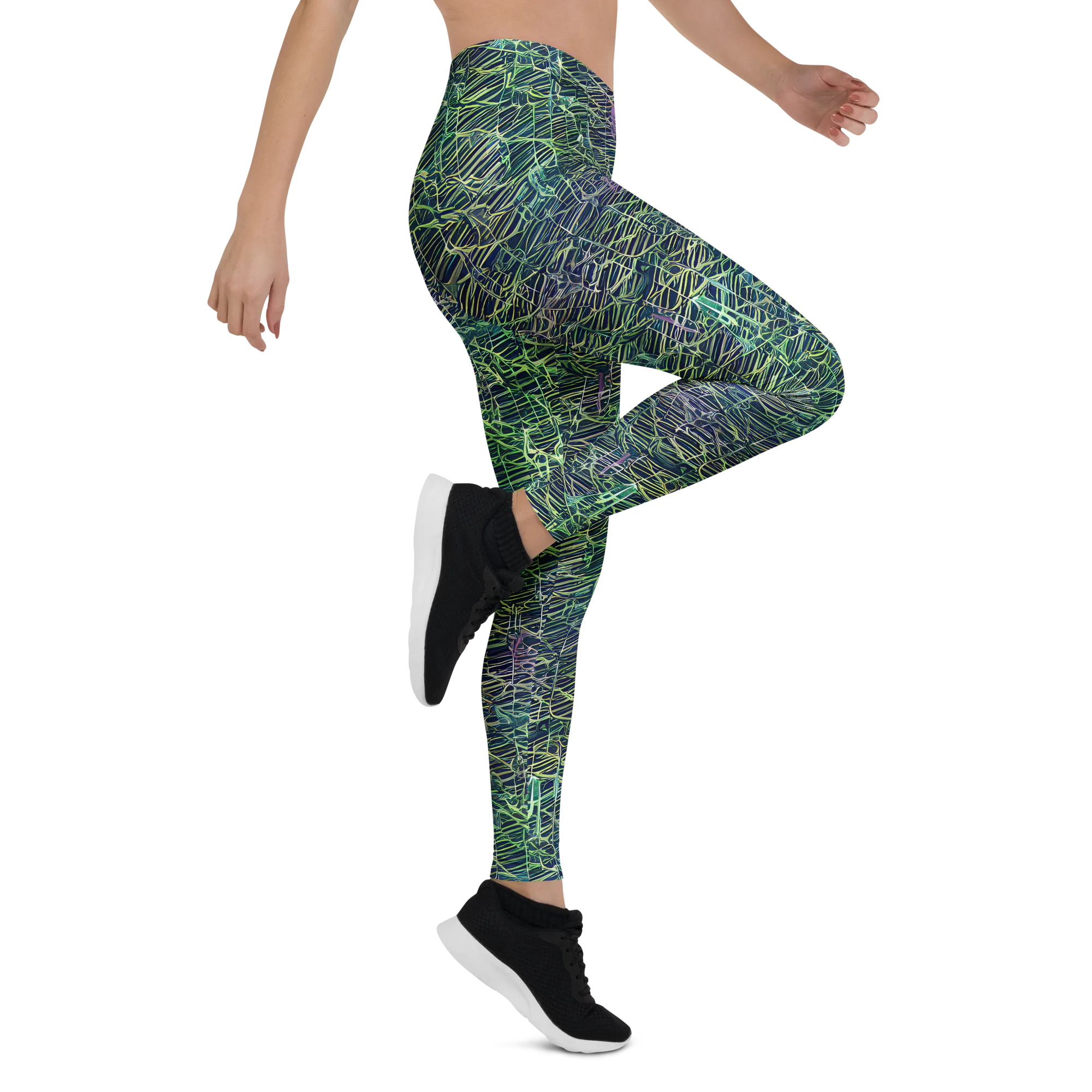 Abyssal Lines on Leggings — Right
