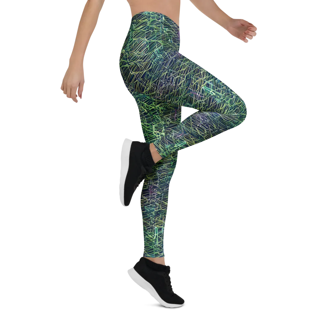 Abyssal Lines on Leggings — Right