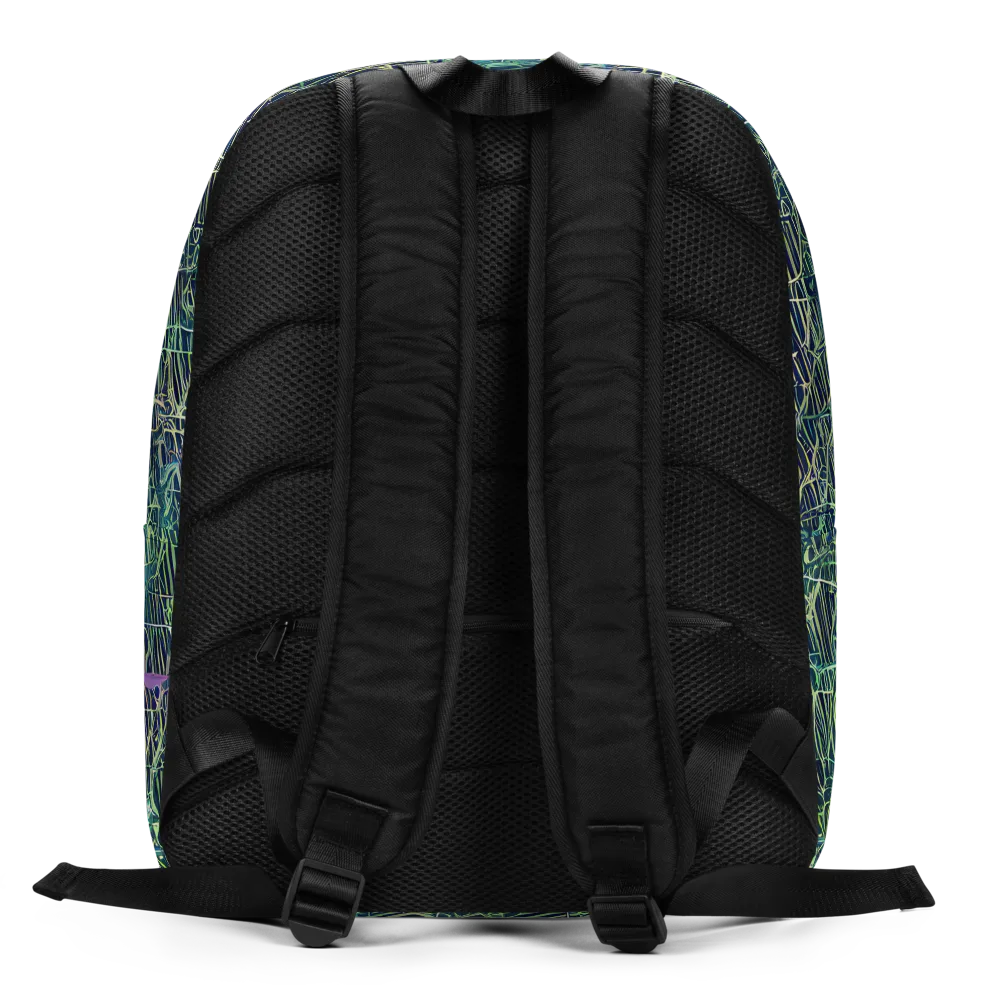 Abyssal Lines on Minimalist Backpack — Back