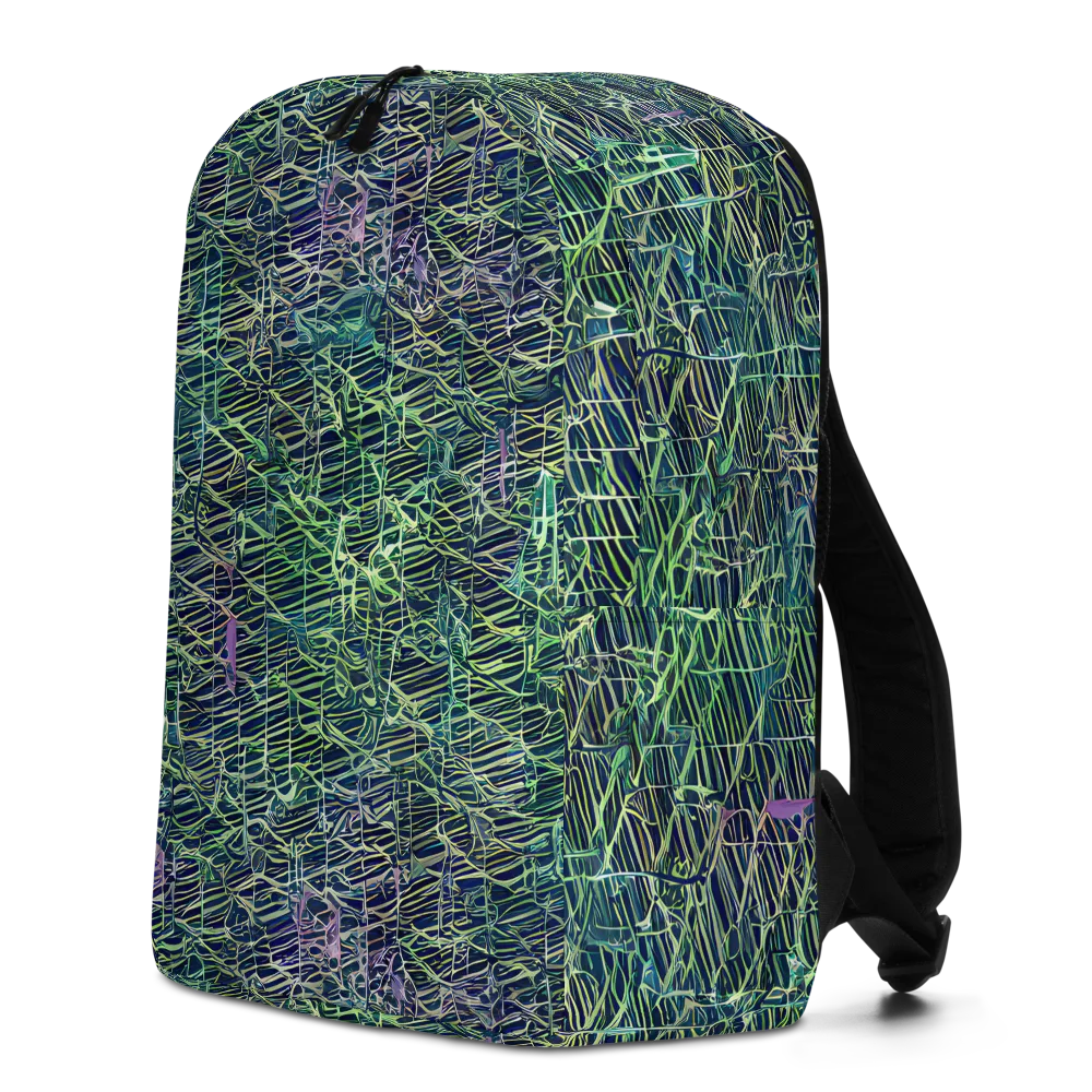 Abyssal Lines on Minimalist Backpack — Left