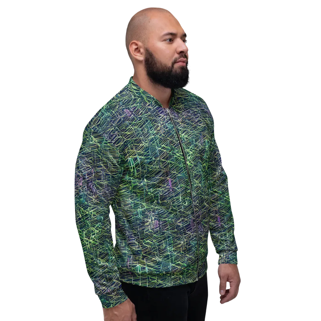 Abyssal Lines on Bomber Jacket — Right