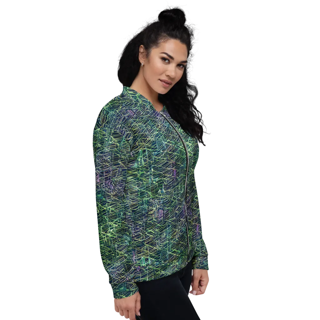 Abyssal Lines on Bomber Jacket — Right