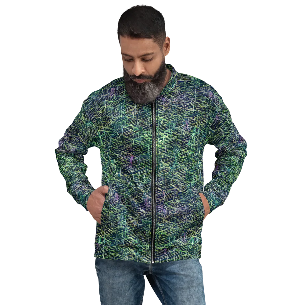 Abyssal Lines on Bomber Jacket — Front