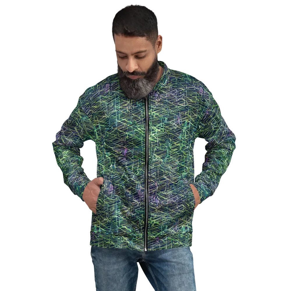 Abyssal Lines on Bomber Jacket — Front