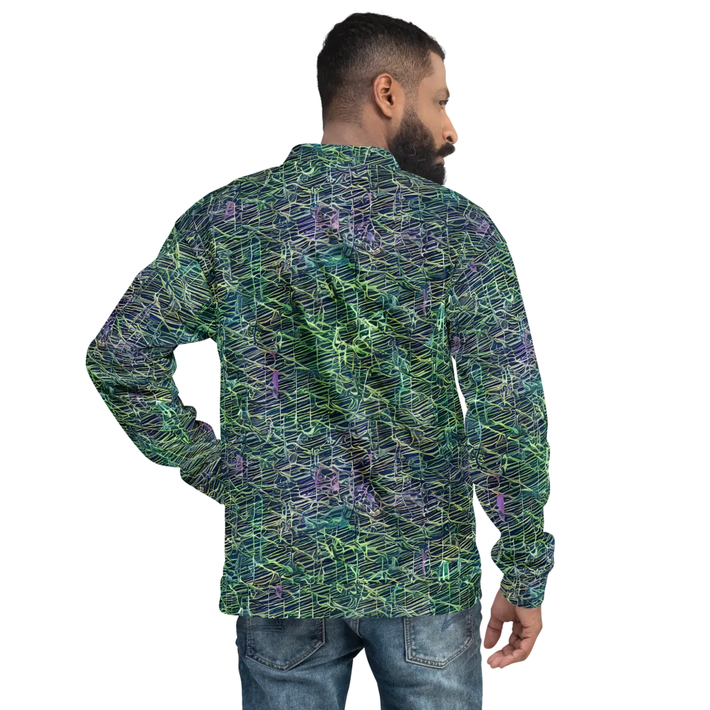 Abyssal Lines on Bomber Jacket — Back