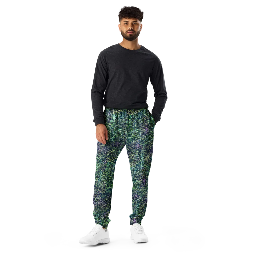 Abyssal Lines on Men's Joggers — Front