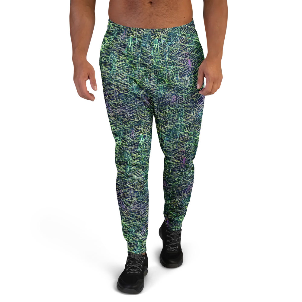 Abyssal Lines on Men's Joggers — Front