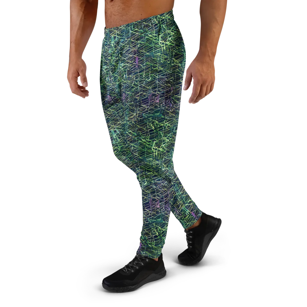 Abyssal Lines on Men's Joggers — Left