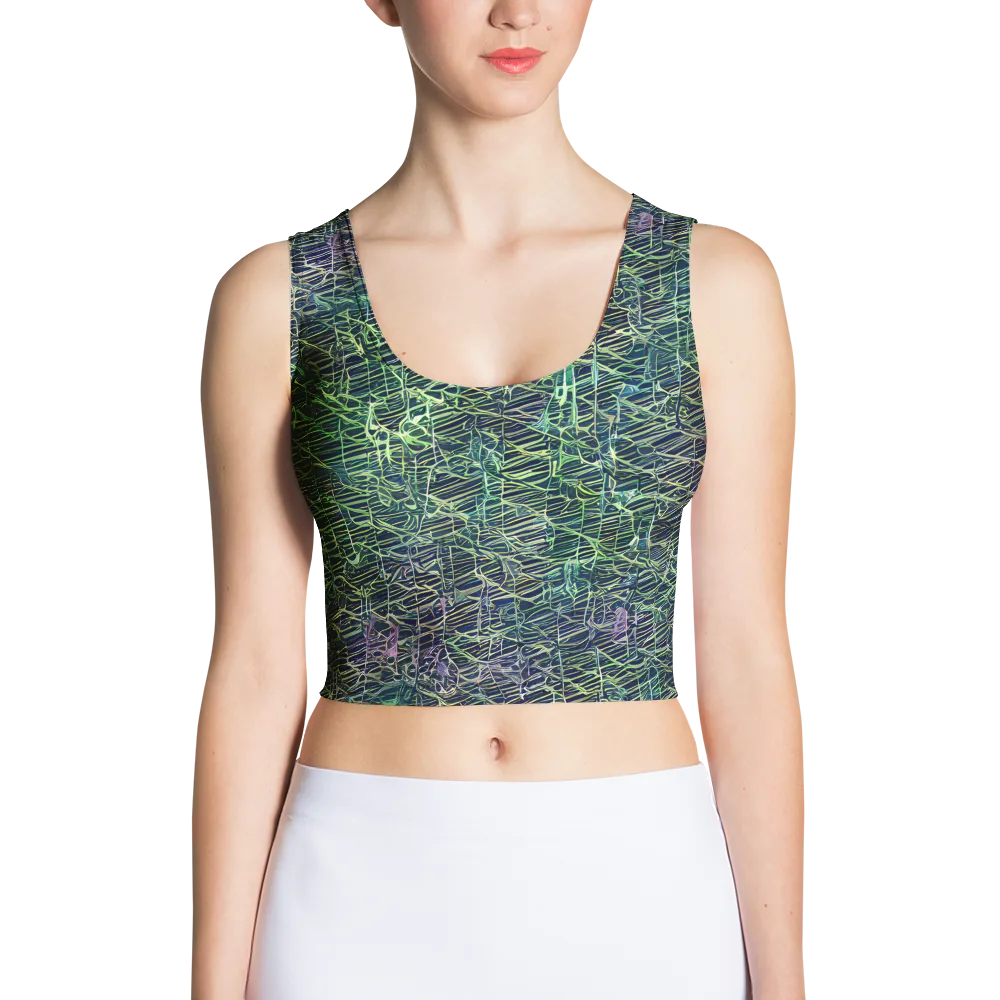 Abyssal Lines on Crop Top — Front