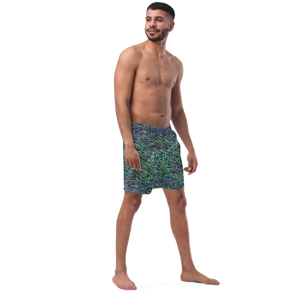Abyssal Lines on Swim Trunks — Right Front