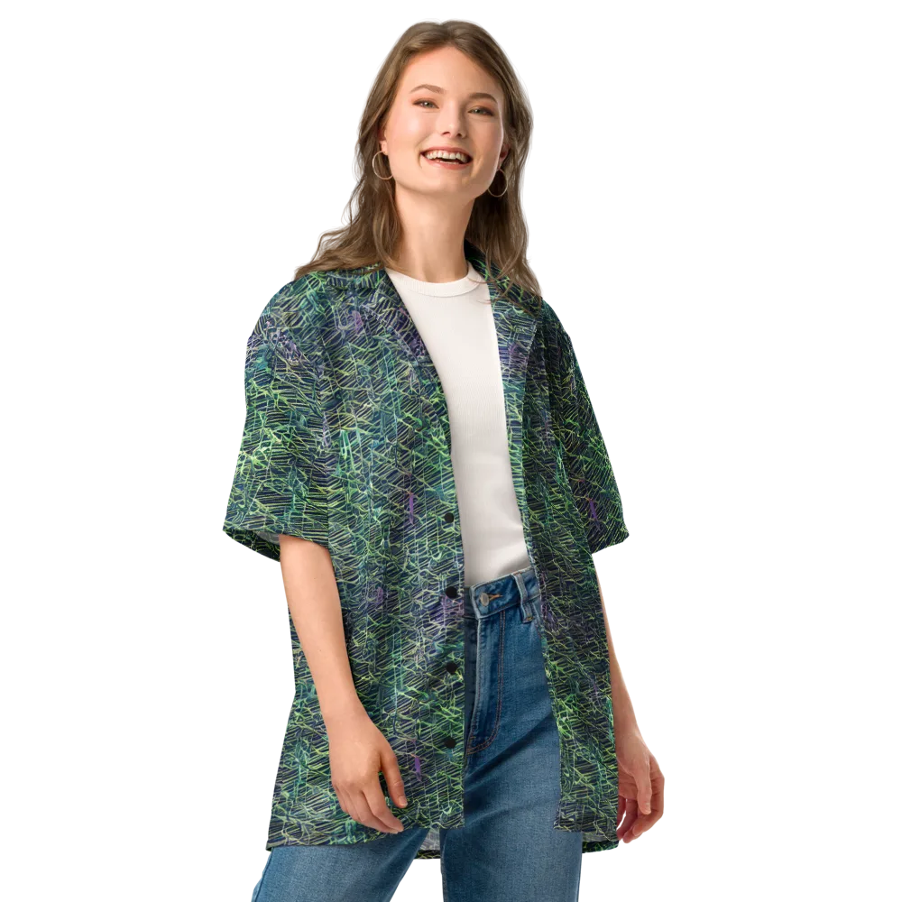 Abyssal Lines on Button Shirt — Front