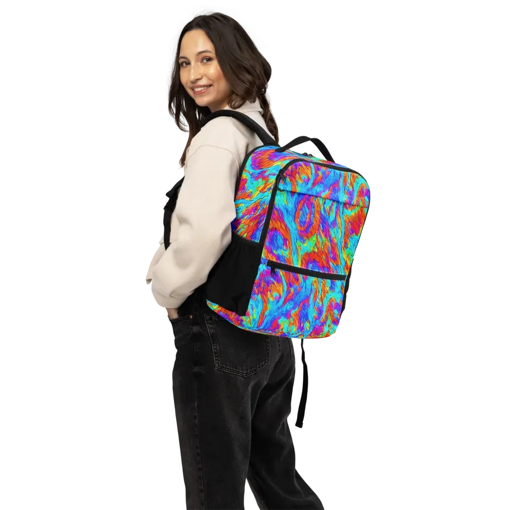 Caribbean Static on Utility Backpack — Back