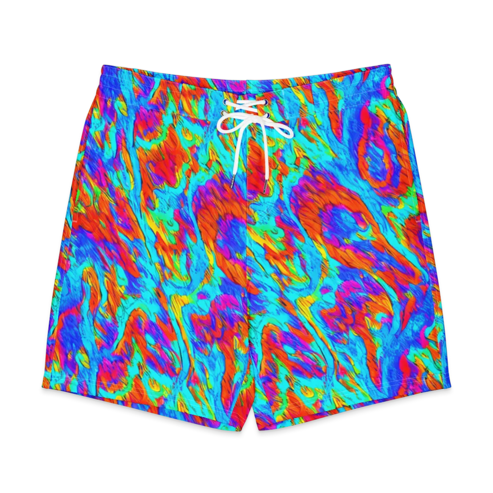Caribbean Static on Men's Board Shorts — Front
